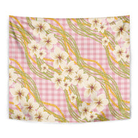 Akala Hamele Palaka Plumeria Tapestry Puakenikeni and Maile Lei
