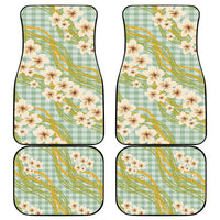 Liko Kukui Hawai'i Palaka Plumeria Car Mats Puakenikeni and Maile Lei