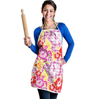 Palaka with Honu and Hibiscus Apron Hawaiian Heritage Spirit - Polynesian Pride