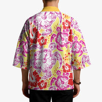 Palaka with Honu and Hibiscus Kimono Hawaiian Heritage Spirit - Polynesian Pride