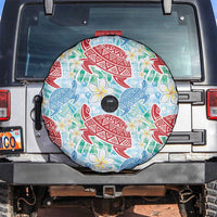 Palaka with Honu and Plumeria Spare Tire Cover Hawaiian Heritage Spirit - Polynesian Pride