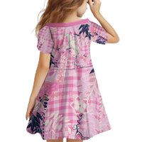 Pink Palaka Crane and Flowers Family Matching Mermaid Dress and Hawaiian Shirt Japan Heritage Spirit - Polynesian Pride