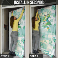 Personalized Japanese Kawaii Sushi Door Cover Green Wagara Palaka This Is How I Roll