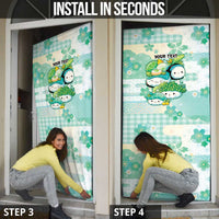 Personalized Japanese Kawaii Sushi Door Cover Green Wagara Palaka This Is How I Roll
