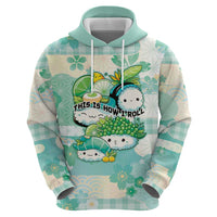 Personalized Japanese Kawaii Sushi Hoodie Green Wagara Palaka This Is How I Roll