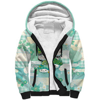 Personalized Japanese Kawaii Sushi Sherpa Hoodie Green Wagara Palaka This Is How I Roll