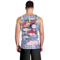 Personalized Japanese Kawaii Sushi Men Tank Top Blue Wagara Palaka This Is How I Roll