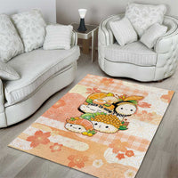 Japanese Kawaii Sushi Area Rug Peach Wagara Palaka This Is How I Roll