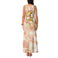 Personalized Japanese Kawaii Sushi Family Matching Tank Maxi Dress and Hawaiian Shirt Peach Wagara Palaka This Is How I Roll LT9 - Polynesian Pride