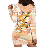 Personalized Japanese Kawaii Sushi Hoodie Dress Peach Wagara Palaka This Is How I Roll
