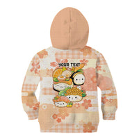 Personalized Japanese Kawaii Sushi Kid Hoodie Peach Wagara Palaka This Is How I Roll