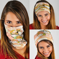Japanese Kawaii Sushi Neck Gaiter Peach Wagara Palaka This Is How I Roll