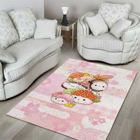 Japanese Kawaii Sushi Area Rug Pink Wagara Palaka This Is How I Roll