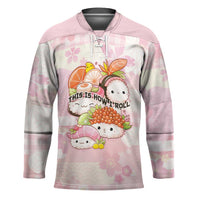 Personalized Japanese Kawaii Sushi Hockey Jersey Pink Wagara Palaka This Is How I Roll