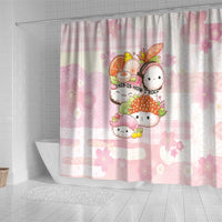 Japanese Kawaii Sushi Shower Curtain Pink Wagara Palaka This Is How I Roll