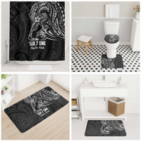 Black Guam Latte Stone Tribal Tattoo Bathroom Set Hafa Adai Six 7 One - Polynesian Pride