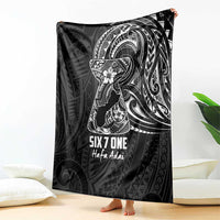 Black Guam Latte Stone Tribal Tattoo Blanket Hafa Adai Six 7 One