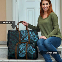 Blue Guam Latte Stone Tribal Tattoo Travel Bag Hafa Adai Six 7 One - Polynesian Pride