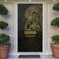 Gold Guam Latte Stone Tribal Tattoo Door Cover Hafa Adai Six 7 One - Polynesian Pride