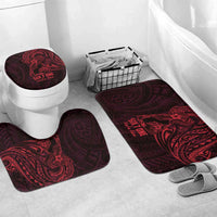 Oxblood Guam Latte Stone Tribal Tattoo Bathroom Set Hafa Adai Six 7 One - Polynesian Pride