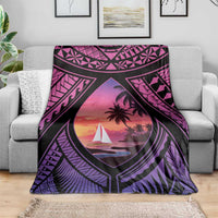 Guam Chamorro Artsy Blanket Guahan Sunset Beach
