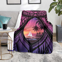 Guam Chamorro Artsy Blanket Guahan Sunset Beach