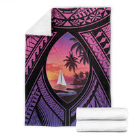 Guam Chamorro Artsy Blanket Guahan Sunset Beach