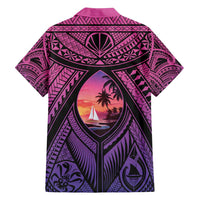 Guam Chamorro Artsy Family Matching Tank Maxi Dress and Hawaiian Shirt Guahan Sunset Beach