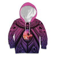 Guam Chamorro Artsy Kid Hoodie Guahan Sunset Beach
