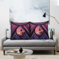 Guam Chamorro Artsy Pillow Cover Guahan Sunset Beach - Polynesian Pride