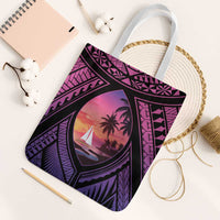 Guam Chamorro Artsy Tote Bag Guahan Sunset Beach - Polynesian Pride