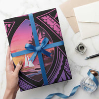 Guam Chamorro Artsy Wrapping Paper Guahan Sunset Beach - Polynesian Pride