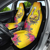 Papua New Guinea Cultural Tropical Flowers Car Seat Cover