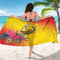 Papua New Guinea Cultural Tropical Flowers Sarong