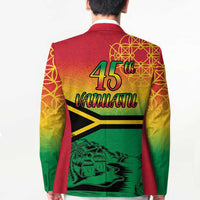 Hapi 45th Indipendens Dei Vanuatu Blazer Yumi 1980 with Vanuatuan Beach Landscape - Polynesian Pride