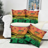 Hapi 45th Indipendens Dei Vanuatu Pillow Cover Yumi 1980 with Vanuatuan Beach Landscape - Polynesian Pride
