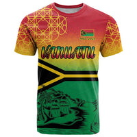 Hapi 45th Indipendens Dei Vanuatu T Shirt Yumi 1980 with Vanuatuan Beach Landscape
