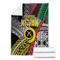Vanuatu Proud to be Ni-van Personalised Blanket with Mutis En Atan Patterns