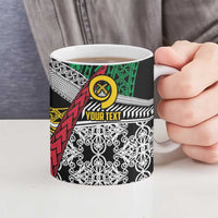 Vanuatu Proud to be Ni-van Personalised Ceramic Mug with Mutis En Atan Patterns - Polynesian Pride