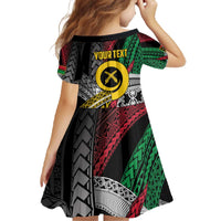 Vanuatu Proud to be Ni-van Personalised Family Matching Off The Shoulder Long Sleeve Dress and Hawaiian Shirt with Mutis En Atan Patterns LT9 - Polynesian Pride