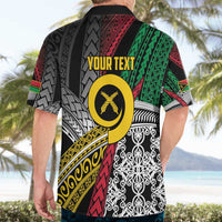 Vanuatu Proud to be Ni-van Personalised Hawaiian Shirt with Mutis En Atan Patterns