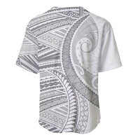 American Samoa White Sunday Baseball Jersey Polynesian Lotu Tamaiti - Polynesian Pride