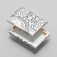 American Samoa White Sunday Canvas Wall Art Polynesian Lotu Tamaiti - Polynesian Pride
