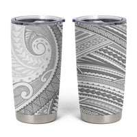 American Samoa White Sunday Tumbler Cup Polynesian Lotu Tamaiti - Polynesian Pride
