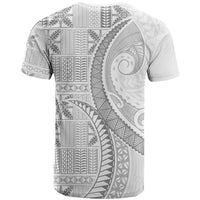 Niue White Sunday T Shirt Niuean Lotu Tamaiti Hiapo Pattern - Polynesian Pride