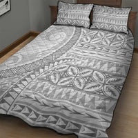 Polynesian White Sunday Quilt Bed Set Lotu Tamaiti Melanesian Pattern - Polynesian Pride