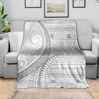 Tokelau White Sunday Blanket Lotu Tamaiti Ngatu Tokelau Feletoa Manulua - Polynesian Pride