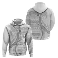 Tokelau White Sunday Hoodie Lotu Tamaiti Ngatu Tokelau Feletoa Manulua - Polynesian Pride
