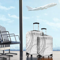 Tokelau White Sunday Luggage Cover Lotu Tamaiti Ngatu Tokelau Feletoa Manulua - Polynesian Pride