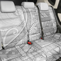 Tonga White Sunday Back Car Seat Cover Lotu Tamaiti Ngatu Tribal - Polynesian Pride